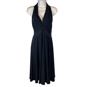 Jones New York black cocktail dress whimisgoth women’s 8 v-neck twist front